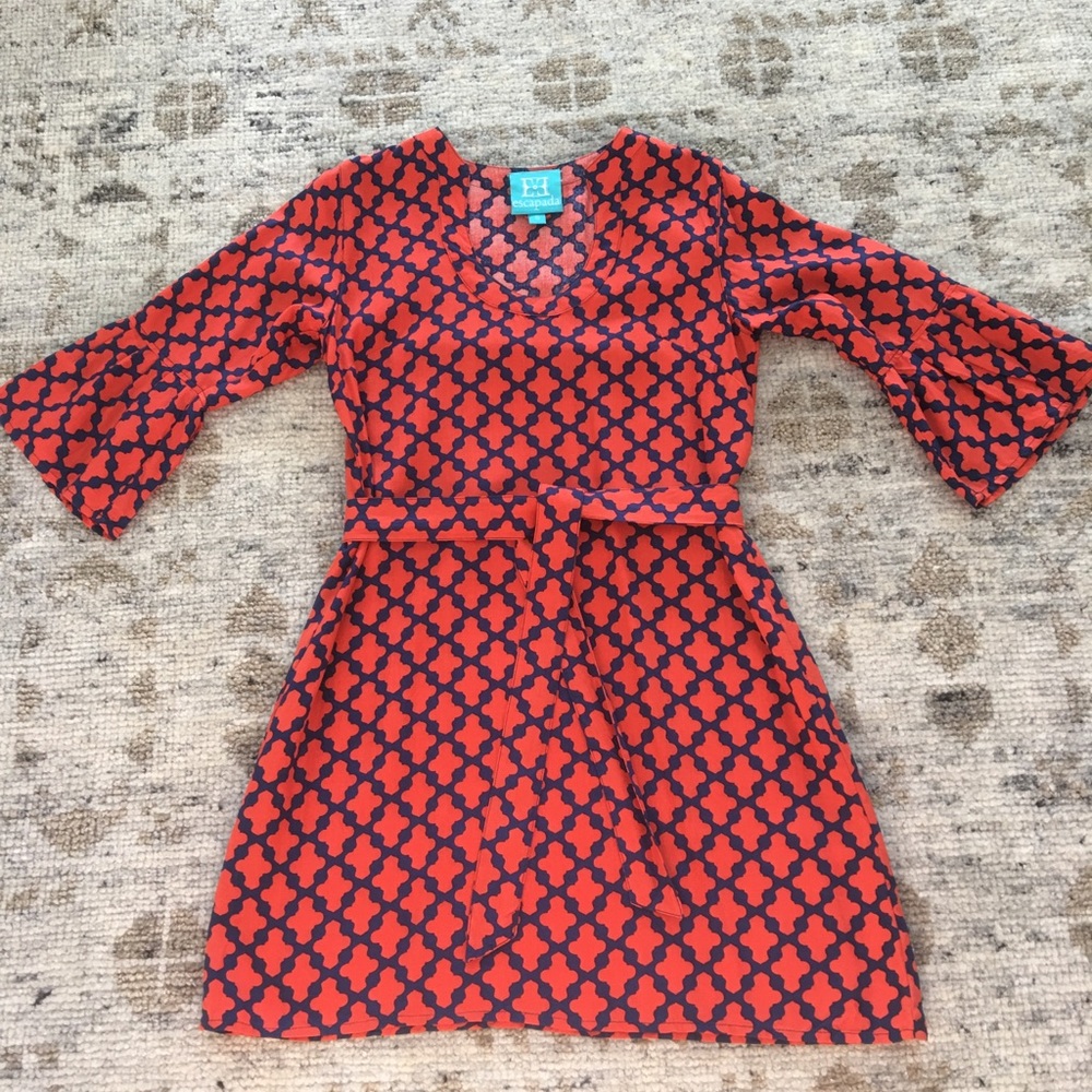Escada tunic dress with detachable belt, size small, excellent condition